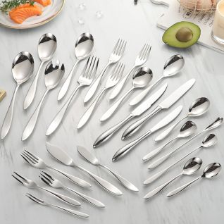9004 mirror silver cutlery