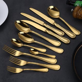 2002 mirror gold cutlery