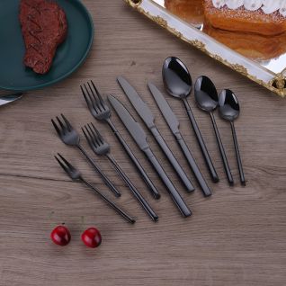 6009 mirror black flatware