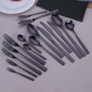 6006 matte black flatware