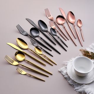 6052 mirror polish flatware set