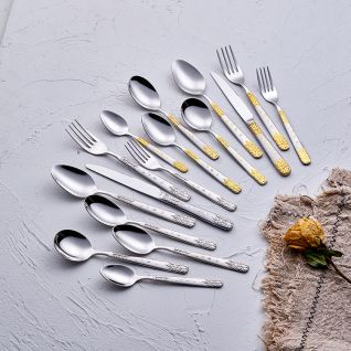 6055 mirror silver stainless steel flatware