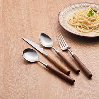 6057 matte silver cutlery