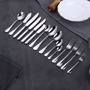 9010 mirror silver stainless steel cutlery