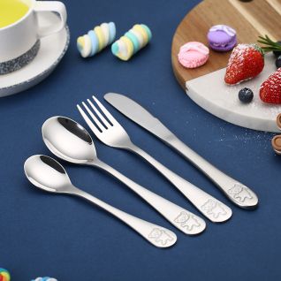 3002 mirror silver children cutlery