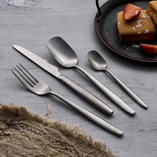 6066 matte silver cutlery